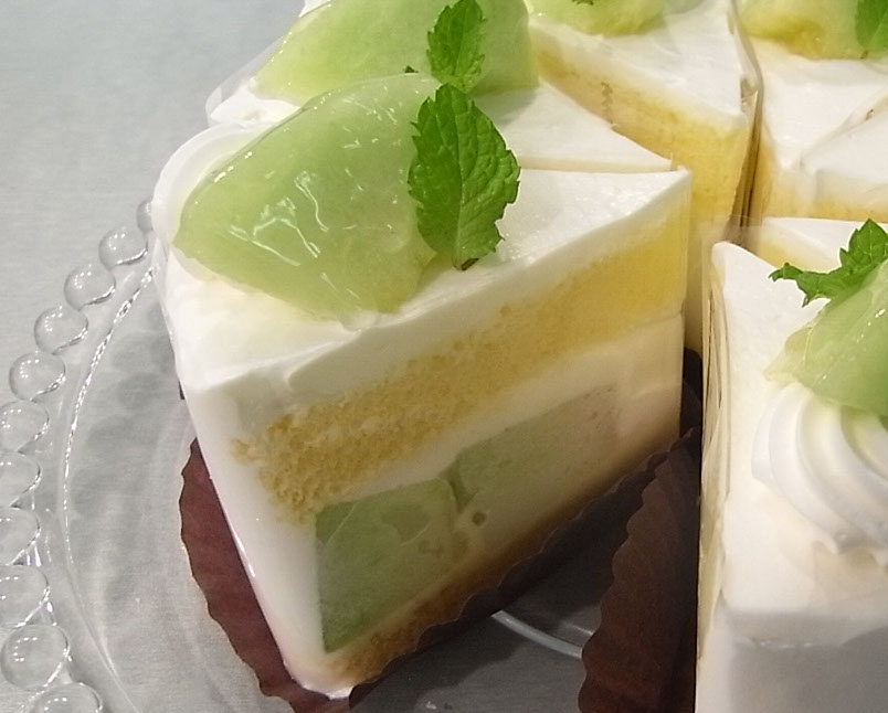 完熟メロンのショートケーキ