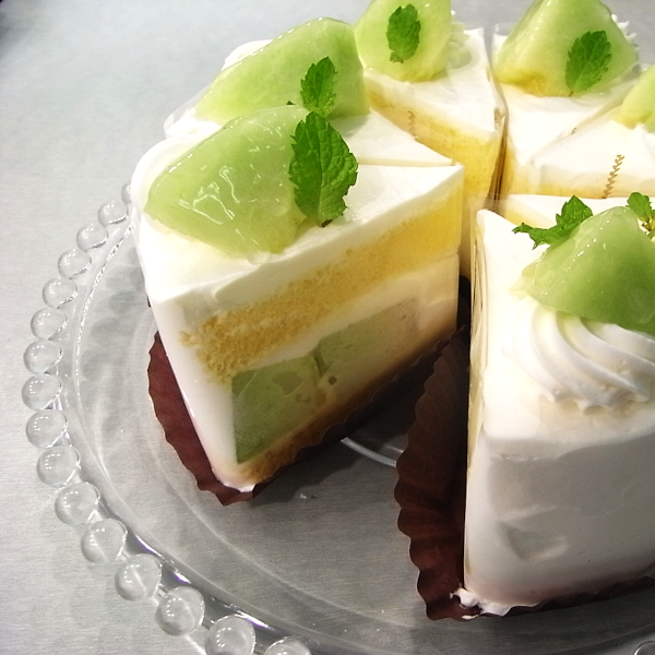 完熟メロンのショートケーキ